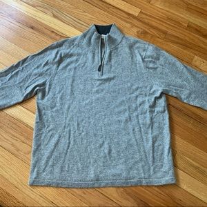 Gray men’s cashmere sweater